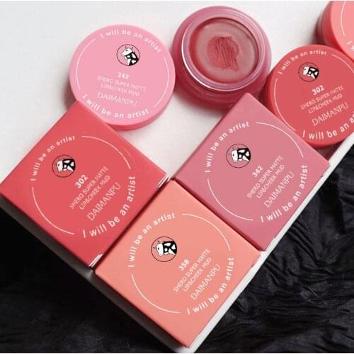 The New Canned Lip Mud Lip Glaze Velvet Matte Matte Is Not Easy To Fade Non-stick Cup Student Color Lasting Lip Makeup