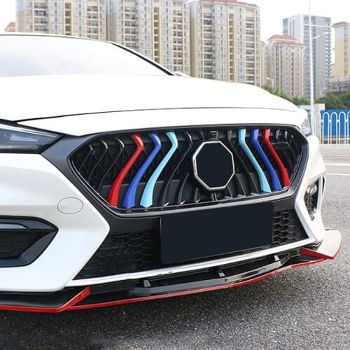 For MG6 2020-2021 Front grille triband Color bar Decorative cover