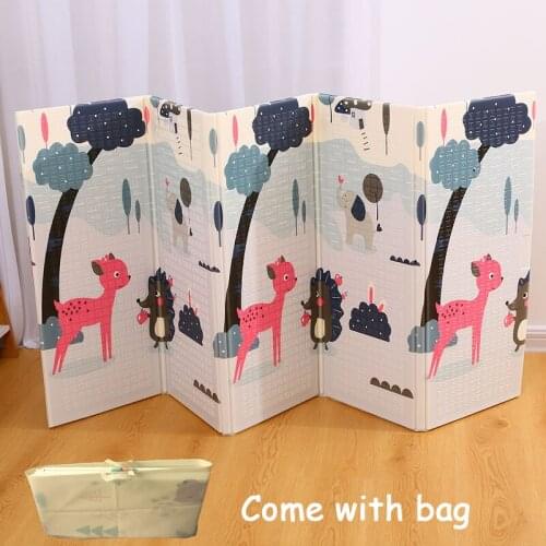 Childrens Mat On The Floor 1cm Thick Foldable Baby Play Mat Infant Soft Crawling Pad XPE Foam Game Playmat Developing Mat