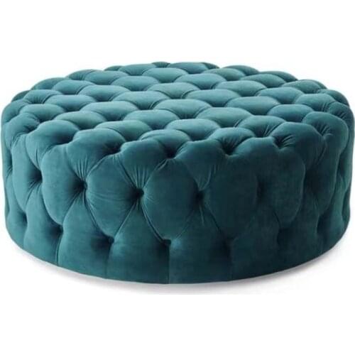 Skin-friendly fabric Nordic household sofa stool breathable stain-resistant clothing store shoes-changing pouf