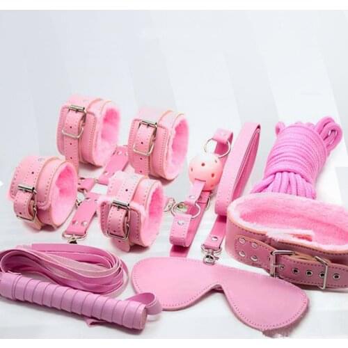 Exotic AccessoriesBDSM 7-piece SetSex GamesAlternative Novelty Bundle ToysHandcuff Eyessex Toys for CouplesSex Toys for Couples