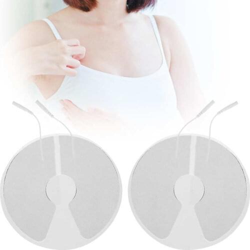 2pcs Non-Woven Fabric Chest Breast Electrode Pads for Electric TENS Physiotherapy Machine Non-woven Fabric 16cm / 6.3in