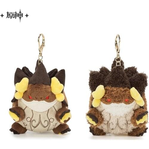 Game Genshin Impact Azhdaha Zhongli Soft Short Plush Stuffed Doll Keychain Bag Pendant Keyring Cartoon Toys Xmas Gifts