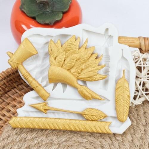 Indians Silicone Fondant Molds For Baking Cake Decorating Tools Resin Mold Candy Chocolate Moulds Pastry Kitchen Baking