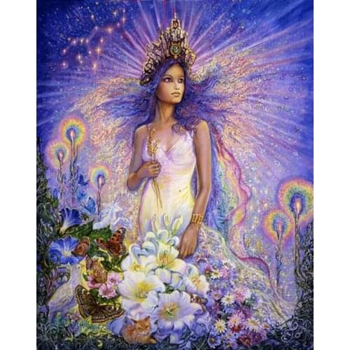 Fantasy girl Full Drill Mosaic Round Diamond Painting Diamond Embroidery Cross Stitch Kit Diamond Art Rhinestones