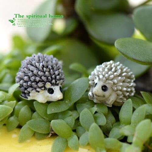 ZOCDOU Cute Hedgehog Hedgepig Urchin Small Statue Home Decoration Accessories Miniature Children Toys Decor Crafts Figurines