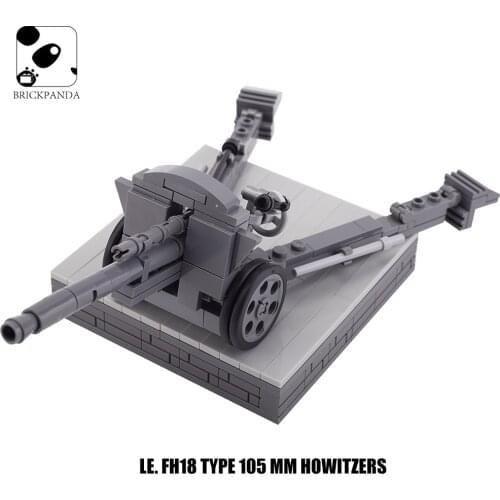 MOC WW2 Military Soldiers Figures Parts Cannon Building Blocks City Germany Mini Army Weapon Accessories Brick Toys Children