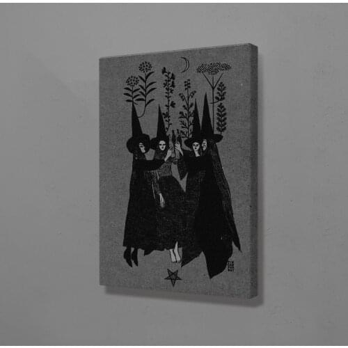 Modular Canvas Witch Sisters HD Prints Wall Artwork Posters Vintage Paintings Home Decor Nordic Pictures For Bedside Background