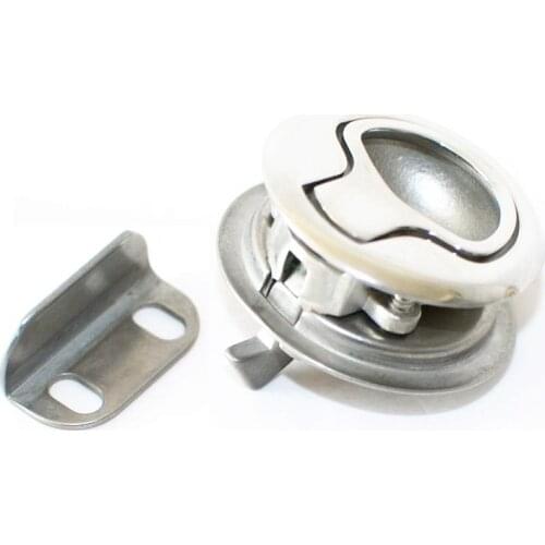 Stainless Steel Flush Mount Hatch Flush Pull Latch Marine Lock Lift Slam Latch Hardware for RV Yacht Boat Deck Hatch