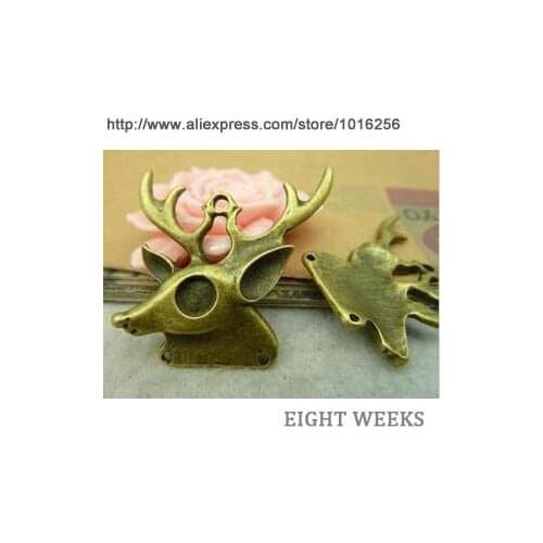 Zinc alloy pendant jewelry accessories diy handmade material charms Milu deer