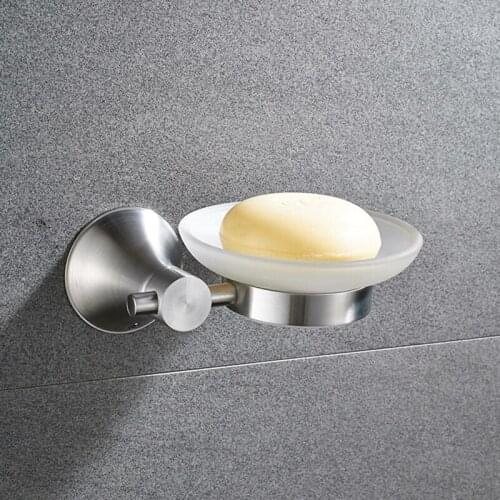 LIUYUE Bathroom Soap Dish Shelf Brushed Nickel Stainless Steel Wall Mounted Bathroom Shelf Shower Wash Soap Dish Holder Hardware