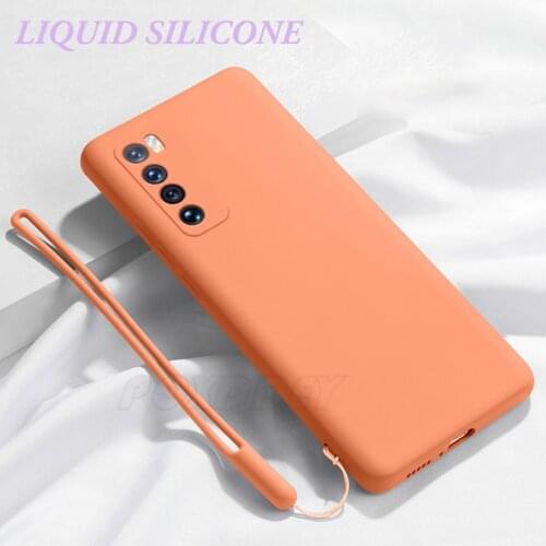 Liquid Silicone Lanyard Phone Case For OPPO A7X A5S A3S A12 E A91 A94 A74 A54 A15 A15S A53S A53 A31 A5 A9 2020 Soft Strap Cover