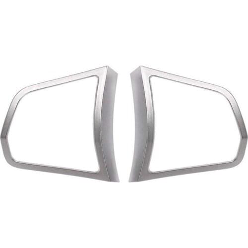 Silver Matt Chrome Steering Wheel Switch Cover Molding Trim for BMW 5 Series F10 520 528I 2011 2012 2013