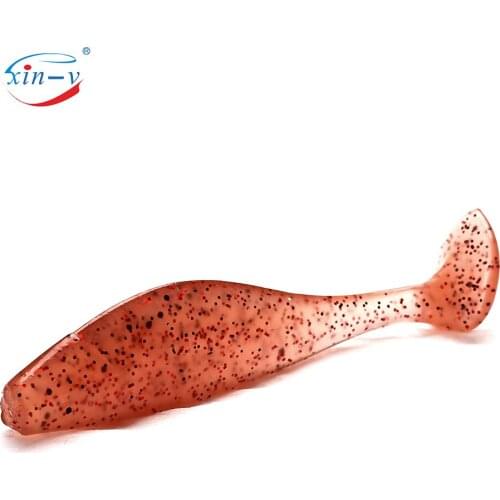 SH75 10Pcs/lot 75mm 3.8g Soft Lure Wobblers Fishing Lures Silicone Bait T Tail Grub Worm Carp Fishing Tackle Isca Artificial