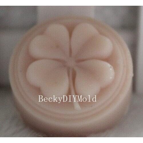 Wholesale!!!1pcs Small Four Leaves (zx1711) Silicone Handmade Soap Mold Crafts DIY Mold