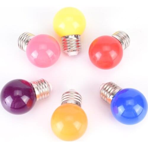 LED Colorful Bulb E27 Outdoor Waterproof Running Light 3W 220V Home Party Decorations