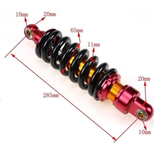 Universal 285mm Motorcycle Shock Absorber Suspension Protection Rear Shocker Absorbers 800lbs Dirt Bikes 50cc 70 90cc 110cc