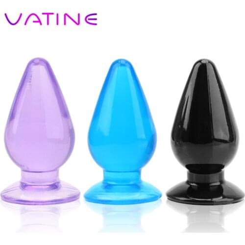 VATINE Super Big Size Anal Plug Unisex Huge Butt Plug Sex Toys For Men Woman Anal Beads Dilator Adult Products