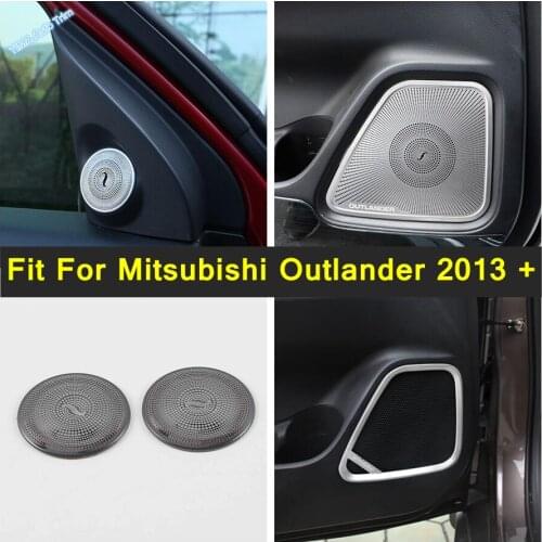 Inner Window Pillar A / Side Door Stereo Speaker Tweeter Cover Trim Garnish Bezel Moulding For Mitsubishi Outlander 2013 - 2020