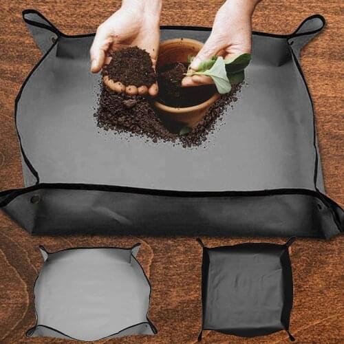 Lock Waterproof Anti Dirty Thicken Basin Cushion Mix Soil Flower Land Mat Gardening Pad Reusable Transplanting Pot Foldable