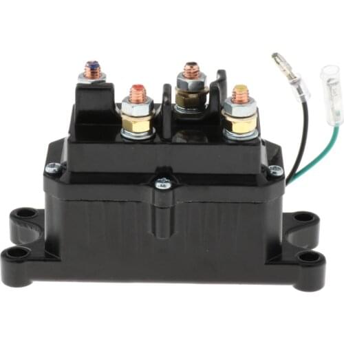 12V Winch Solenoid Relay with Winch Rocker Thumb Switch Combo for ATV UTV