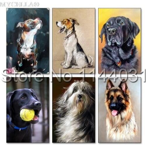 Diamond Embroidery Animal Cross Stitch Crystal Full Diamond Mosaic Sets Decorative Diy Diamond Painting Dog Christmas Gift
