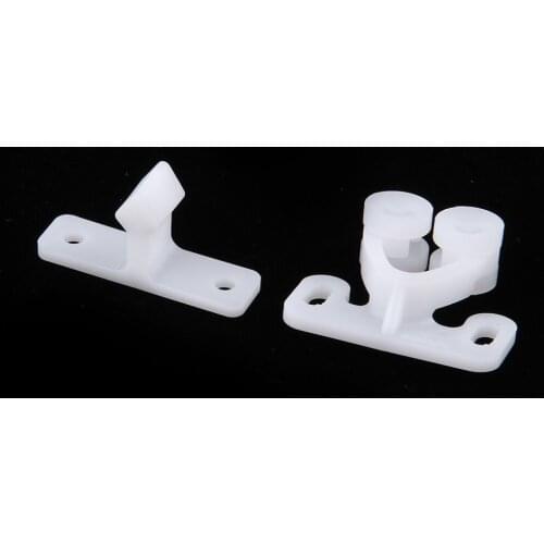 Marine Boat White Double Ball Roller Catch Cupboard Cabinet Door Latch