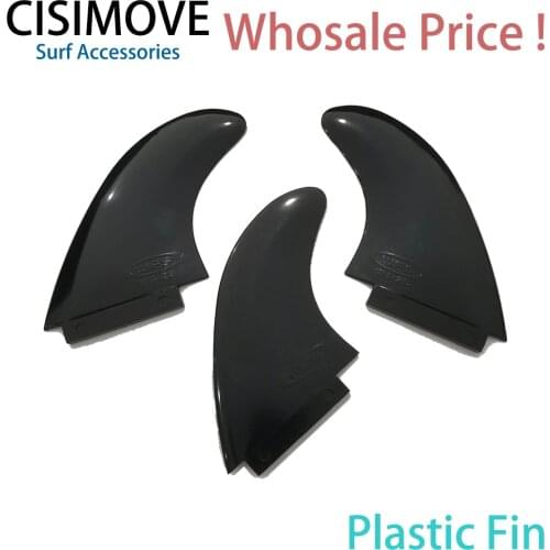 CISIMOVE Wholesale black white plastic fiberglass twin fin tri set FCS GL GXQ G5