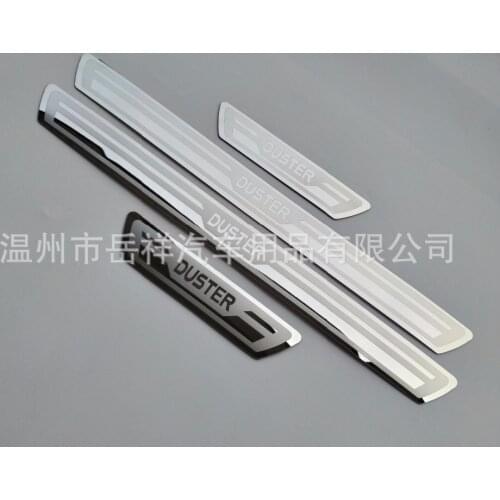 For Renault Duster 2006 2007 2008 -2016 2017 2018 2019 doorsill specially modified stainless steel welcome pedal of ultra thin