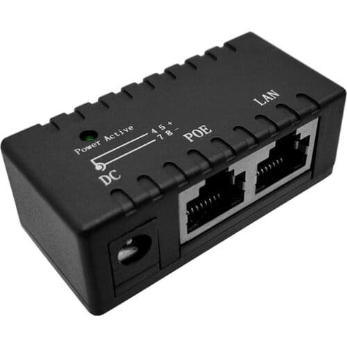 Hot sale Gigabit Power Over Ethernet Passive PoE Injector Splitter for CCTV IP camera