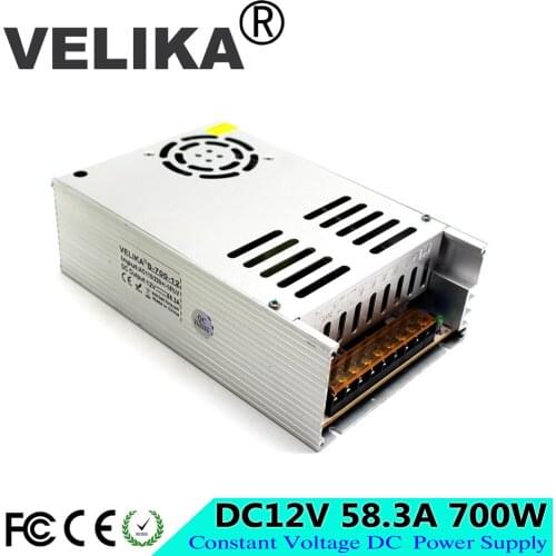 Small Volume Single Output 700W 58.3A 12V DC Power Supply Switching Switch for LED Strip CNC 3D Print CCTV Machine