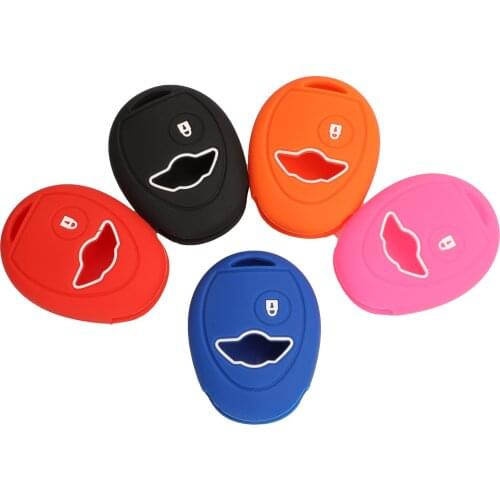 Kutery 10pcs/lot 1 Buttons Silicone Key Case Protector Replacement Fob For BMW Mini Cooper R50 R53 Auto Accessories Key Cover