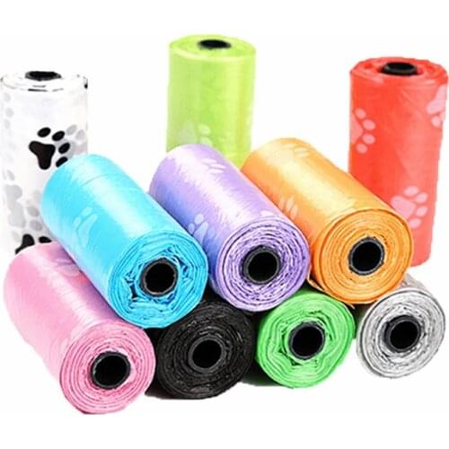 Pet Dog Poop Bags Dispenser Collector Scoop Holder Puppy Cat Pooper Scooper Bag Clean Pets Supplies Small Rolls Outdoor