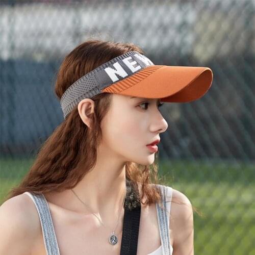 Summer Sun Visors Hat Caps Sports Quickly Dry Sun Hats Visors Sports Sun Visors For Women Genuine Black White Beach Sun Hat