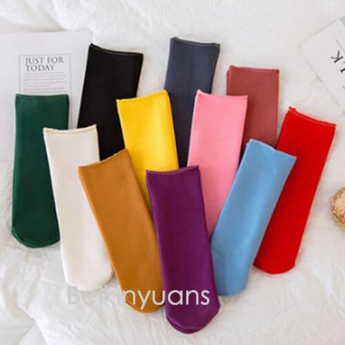 2019 new winter children 's socks Candy color joker snow toddler socks cloth with soft nap in the warm velvet heap the socks