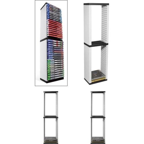 2 Packs 36 Games Disc Storage Tower Stand Holder for PS5 Accessory