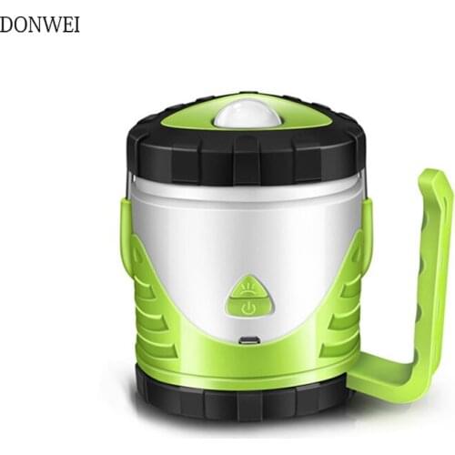 DONWEI 5W LED Camping Lights Portable Lantern Light Tents lamp Outdoor Hiking Night lamp USB Rechargeable emergency lighting