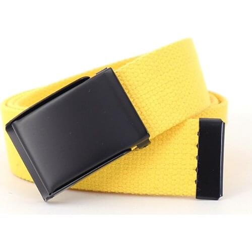 New Mens and Womens Canvas Belt Tide Sports Outdoor Metal Buckle Casual Fabric Jeans Belt Designer Belts Women High Quality