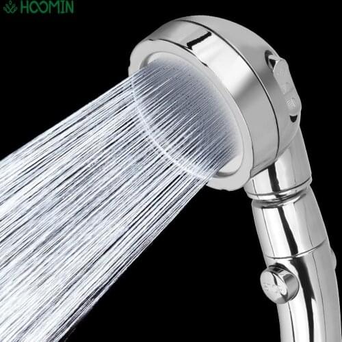 360 Degrees Rotating Handheld Shower Head 3 Mode Setting with ON/OFF Pause Switch Adjustable Water Saving Shower Head