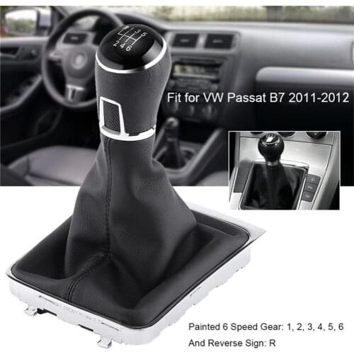 5/6 Speed MT Shift Collar Manual Gear With Shift Lever Handle Dust Cover Shift Lever Kit Suitable for Passat Golf B6 B7