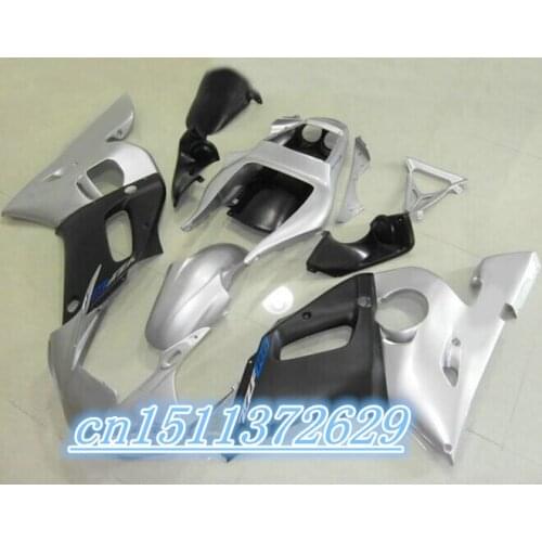 Silver ABS Injection Fairings For YAMAHA R6 1998 1999 2000 2001 2002 Motorcycle Fairing YZF R6 YZFR6 98-02 Bodywork Custom