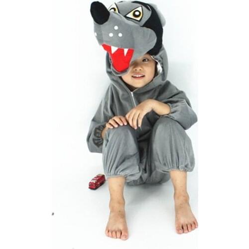 Svitania Animal Infants Cute Bee/Wolf/Fox/Elephant Suit Baby Cartoon Fleece Hooded Young Children Cosplay Costume Romper Outfit