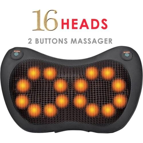 Rotating Shiatsu Massage Pillow Backrest Waist Cervical Pillow Household Car Electric Shiatsu Massager Back Massage Pillow