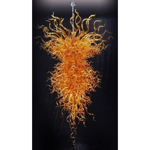 Superior Quality Italian Hand Blown Glass Chain Chandelier Led Light Fashionable Modern LED Chandelier