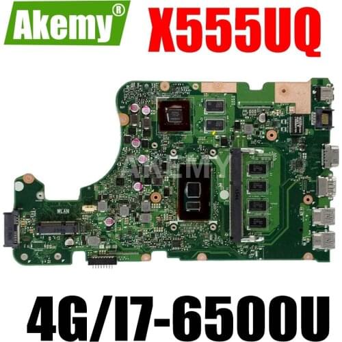 X555UQ 4G/I7-6500U GT940M For Asus X555UQ X555UF X555UJ X555UB Mainboard Motherboard 90NB0DG0-R00020