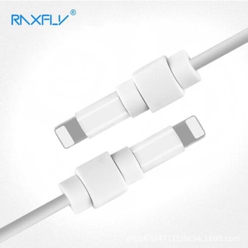 RAXFLY Cable Protector For iPhone Charger Protection Cable USB Cord Saver Bite USB Cable Chompers For iPhone Cable Protector