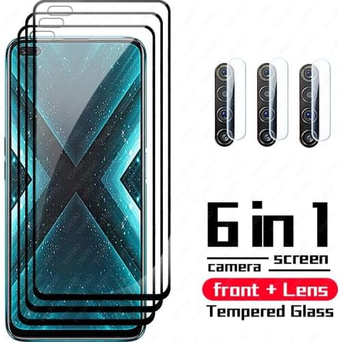 Protective Tempered Glass on Realme X3 SuperZoom Glass On For OPPO Realme X3 Screen Protector Camera Len Film Realmi X 3 6.6"
