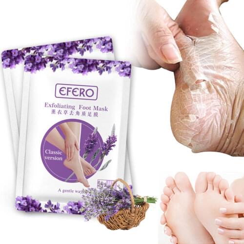 1Pair Efero Exfoliating Foot Mask Exfoliating Smooth Foot Mask Skin Peeling Dead Remove For Pedicure Sock Foot Mask Spa