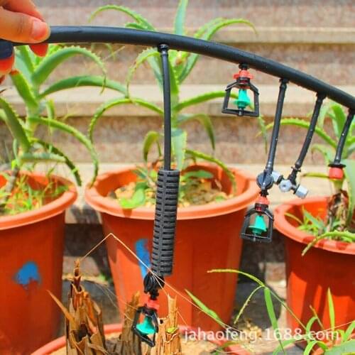 360 Degree Rotary Sprinkler Hanging Horticultural Nozzle 10pcs Water Saving Micro Sprayer Nozzle for Lawn Garden Watering