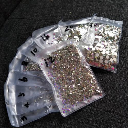 1440pcs Flatbck 3D DIY Nail Rhinestones For Nail Art Decorations Crystal Glitter Nails Accessoires Supplies